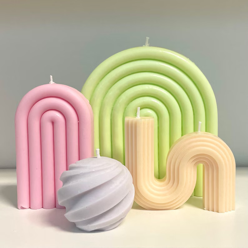 Customizable Candle Set  Interior Design Minimal Minimalist - Etsy | Etsy (US)