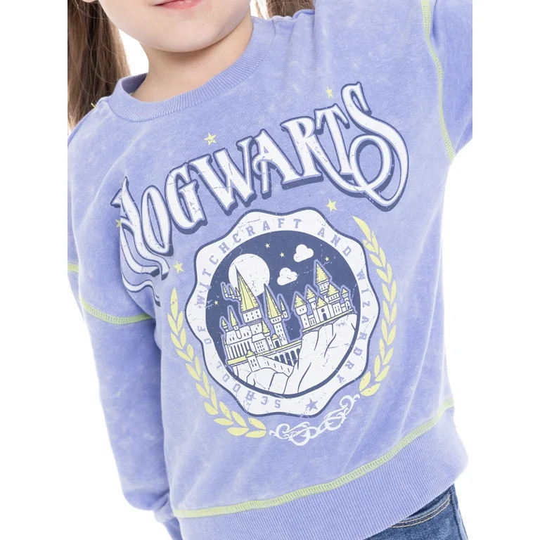 Harry Potter Toddler Girl Hogwarts Graphic Crewneck Pullover Sweatshirt, Sizes 12M-5T | Walmart (US)