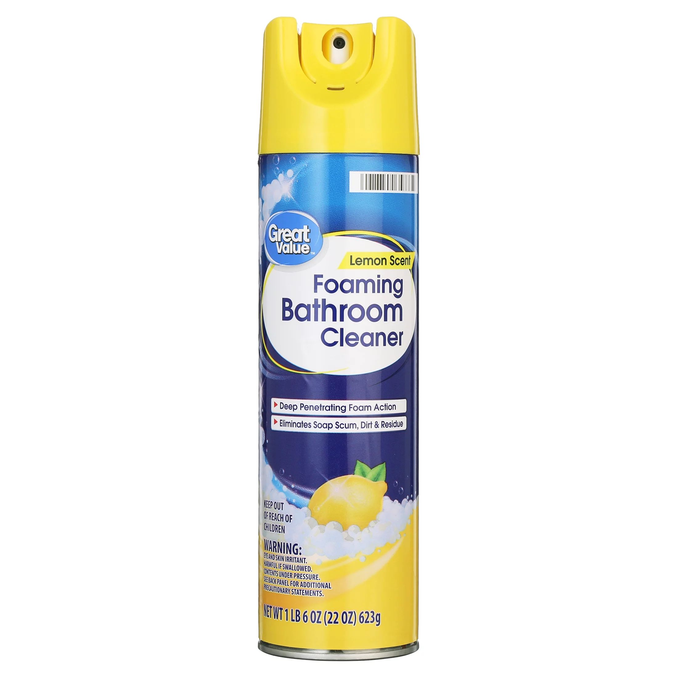 Great Value 22oz Foaming Bathroom Cleaner - Lemon Scent | Walmart (US)