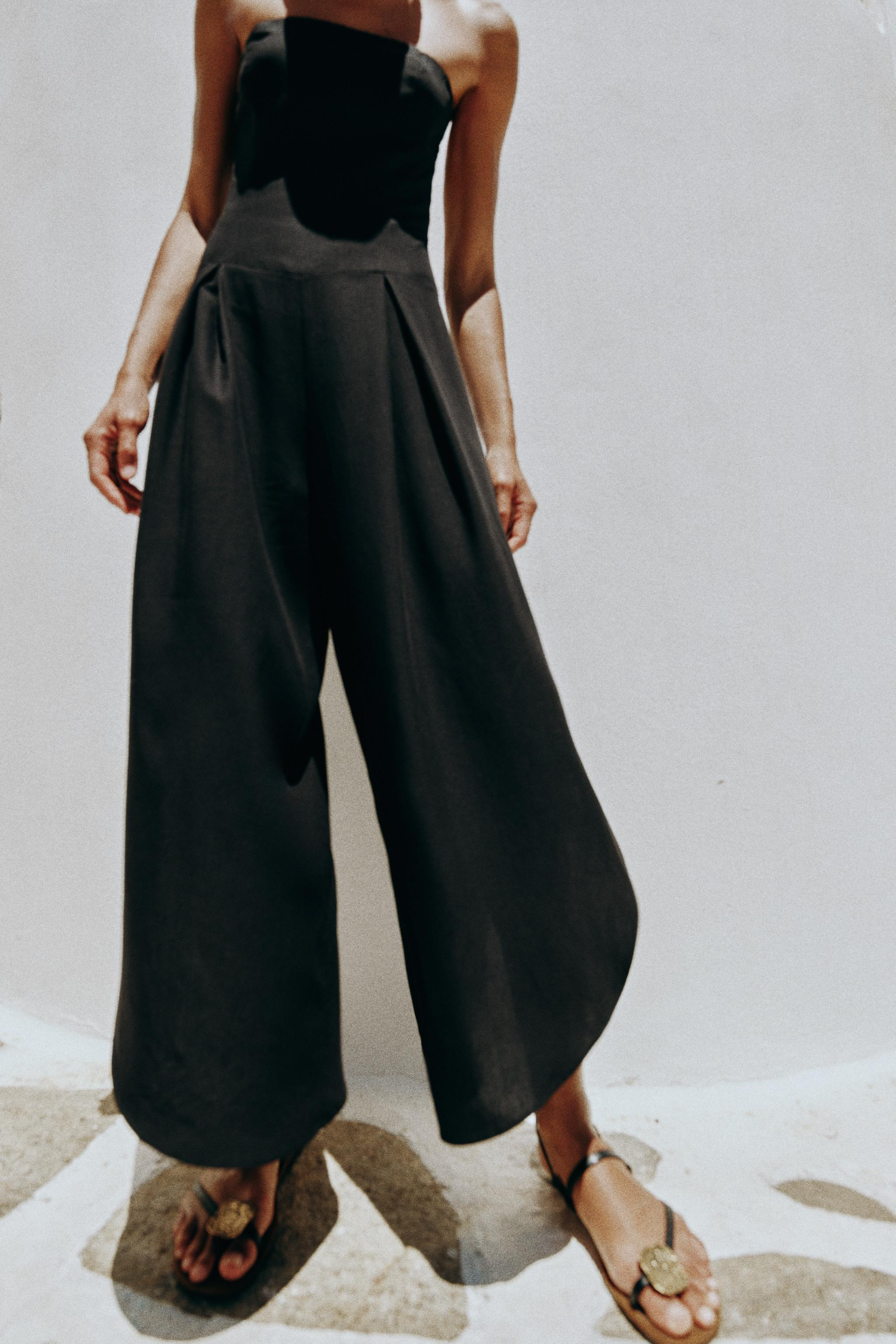 MIDI STRAPLESS JUMPSUIT | Zara Canada