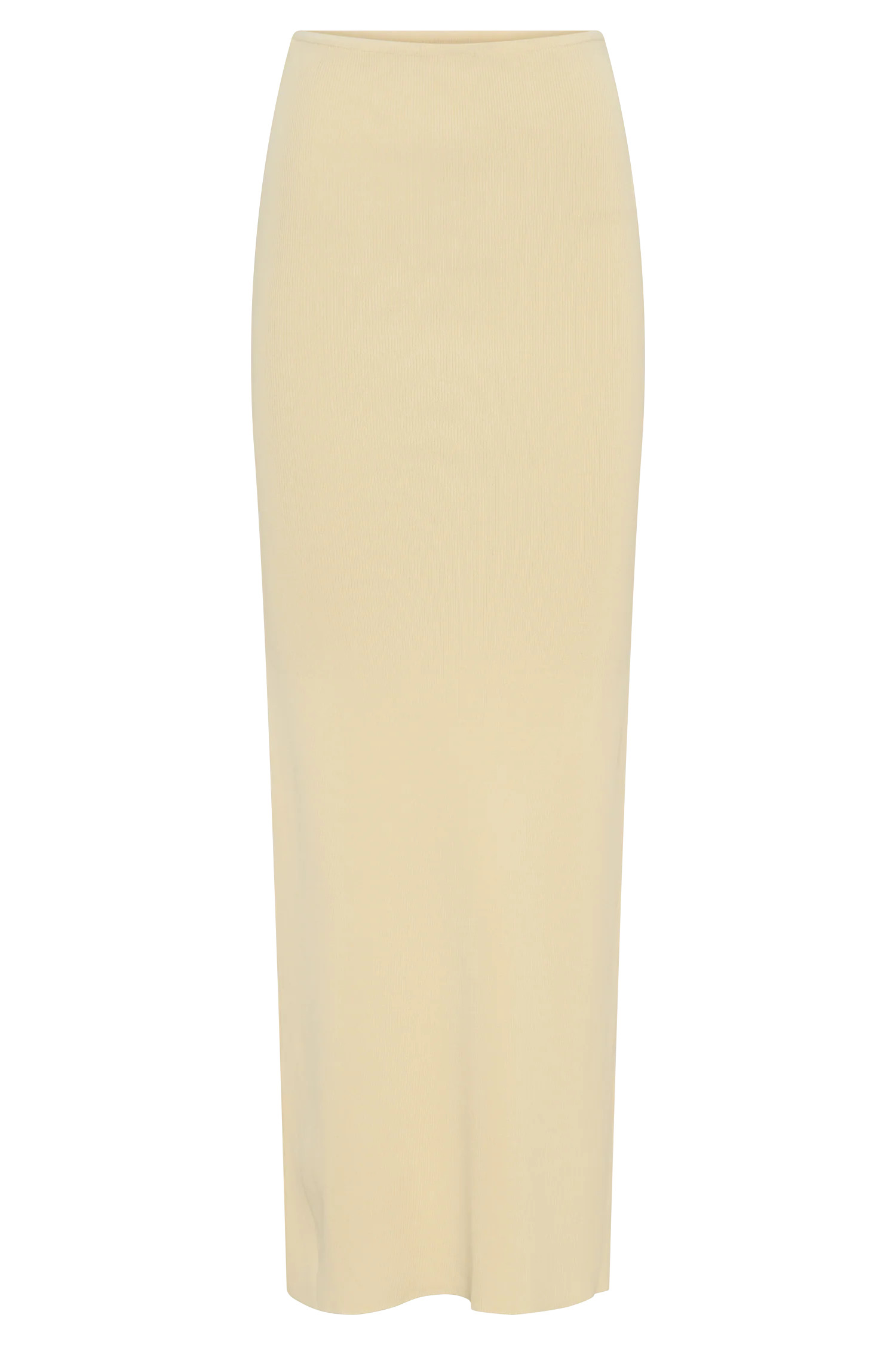 Keaton Fishtail Knit Maxi Skirt - Lemon | MESHKI US