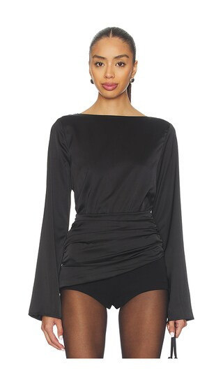 MORE TO COME Daphne Blouse in Black. - size XS | Revolve Clothing (Global)