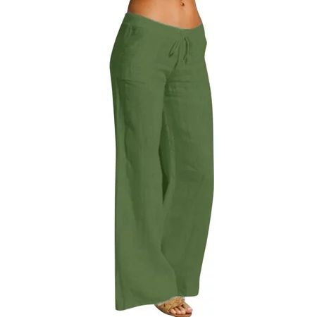 dmqupv Pants for Women Trendy Work Wide Leg Pants for Women High Waisted Business Casual Pants Work  | Walmart (US)