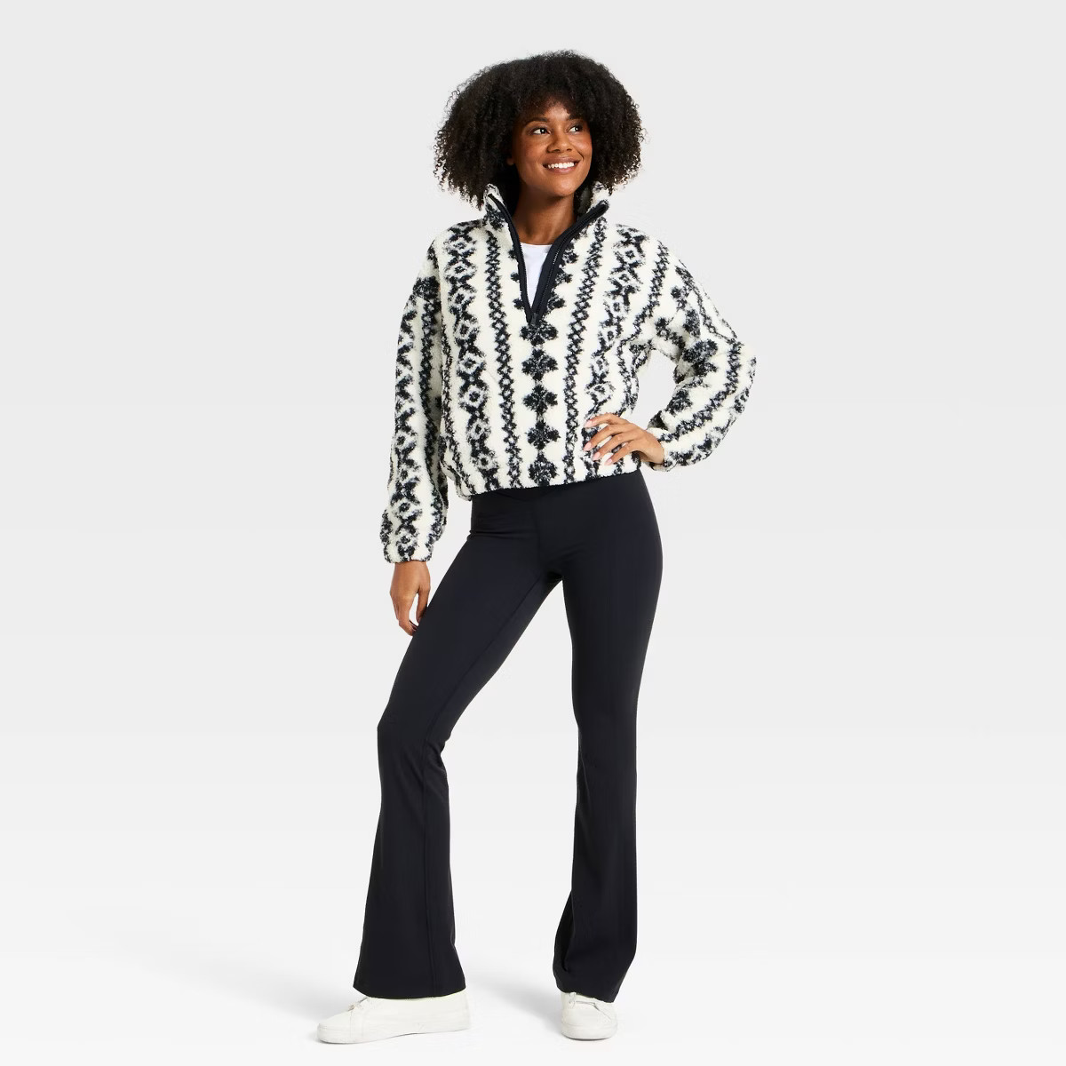 Women's High Pile Fleece 1/2 Zip Pullover Jacket - All In Motion™ | Target