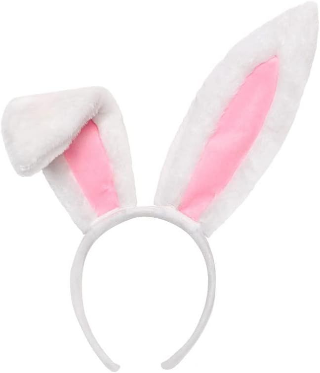 CNALLAR Bunny Ears Headband Furry Rabbit Ear Bunny Costumes Accessories for Easter Halloween Deco... | Amazon (US)