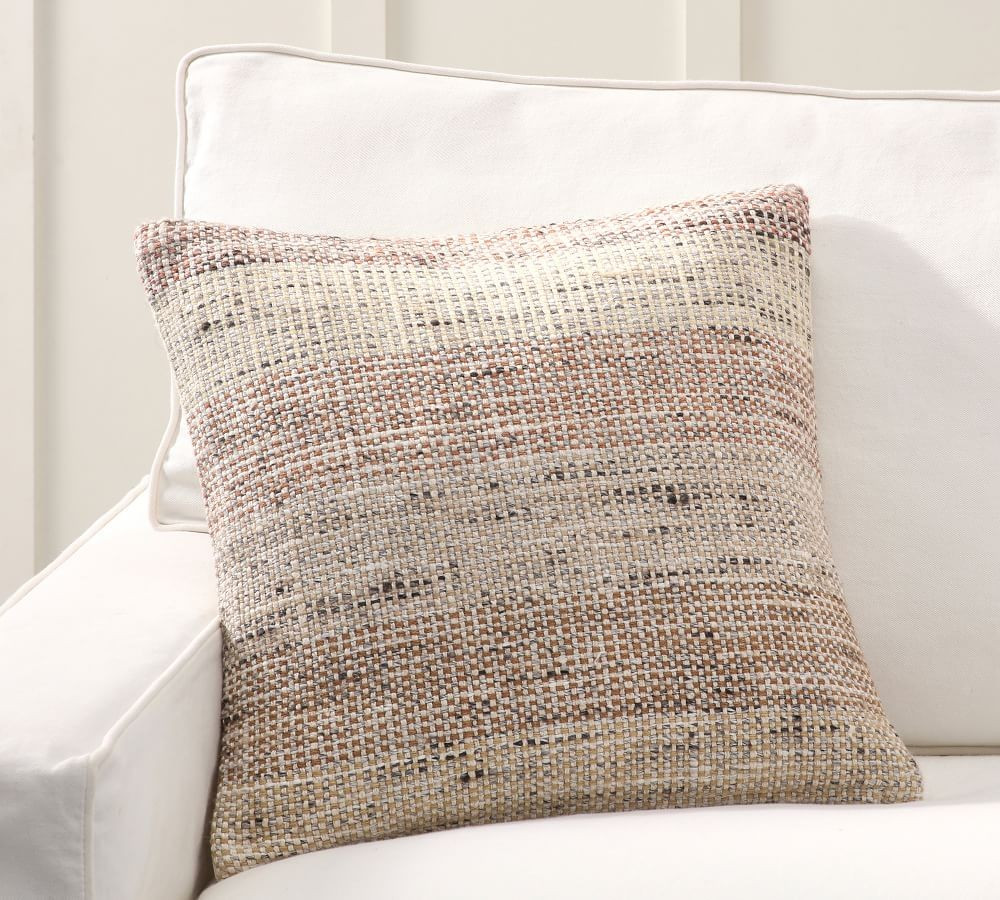 Reeve Textured Striped Pillow | Pottery Barn (US)