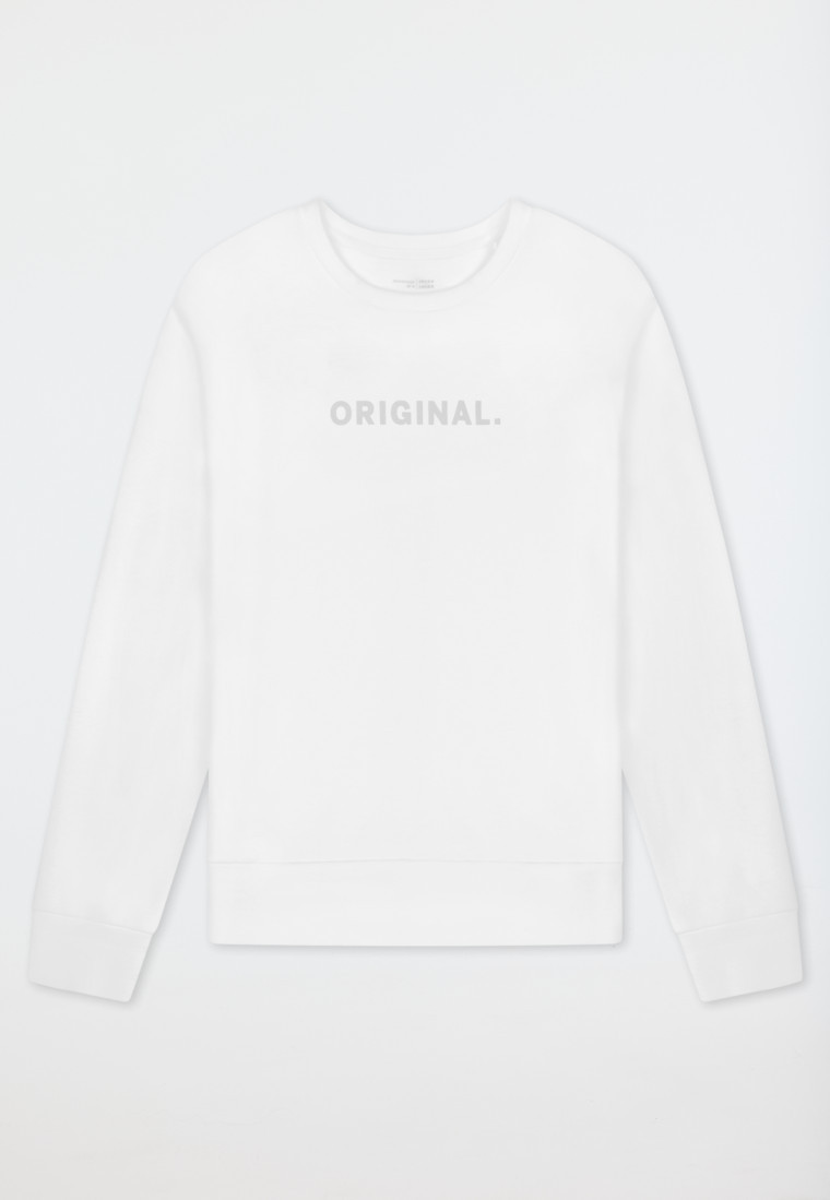 Sweatshirt Doubleface wei\u00df - Mix+Relax | SCHIESSER | schiesser.com DE
