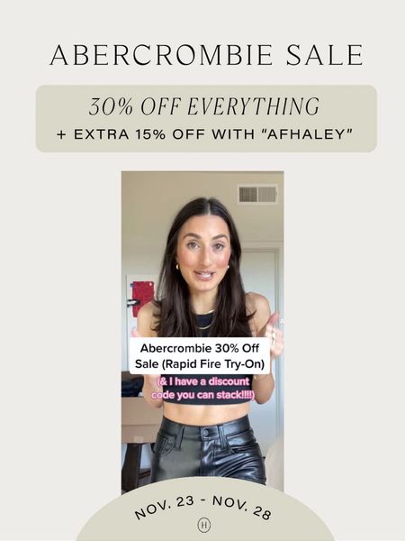 Abercrombie sale and i have a stackable discount code!!!!

30% off everything + code AFHALEY for an additional 15% off 🥹🥹🥹🥹🥹

(tell your friends!!!)

#abercrombie #abercrombiesale #abercrombiediscount #wintercoat #downjacket #leatherblazer #cashmeresweater #cutejacket #plaidminiskirt 



#LTKsalealert #LTKCyberweek #LTKSeasonal