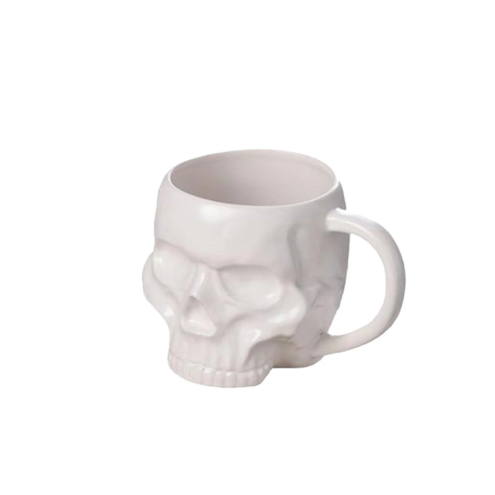 Nmdmisc Halloween Skull Mug, Gothic Novelty Drinkware, Goth Skull Shaped Black Glazed Ceramic Mug... | Walmart (US)