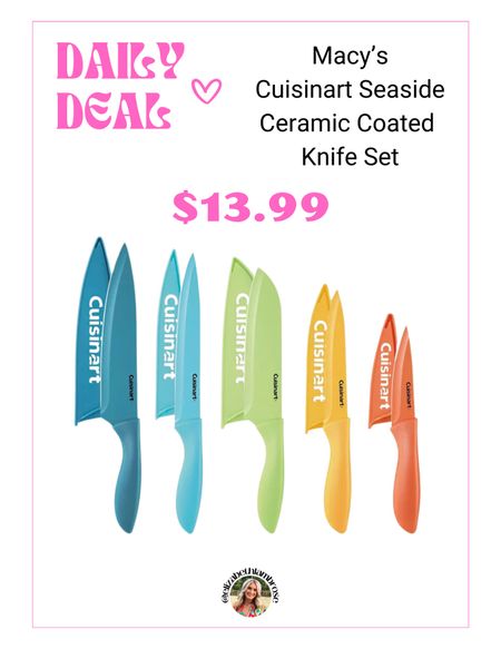 macys cuisinart knife set! 
under $20!

#knifeset #home #kitchen #macys

#LTKsalealert #LTKHoliday #LTKGiftGuide