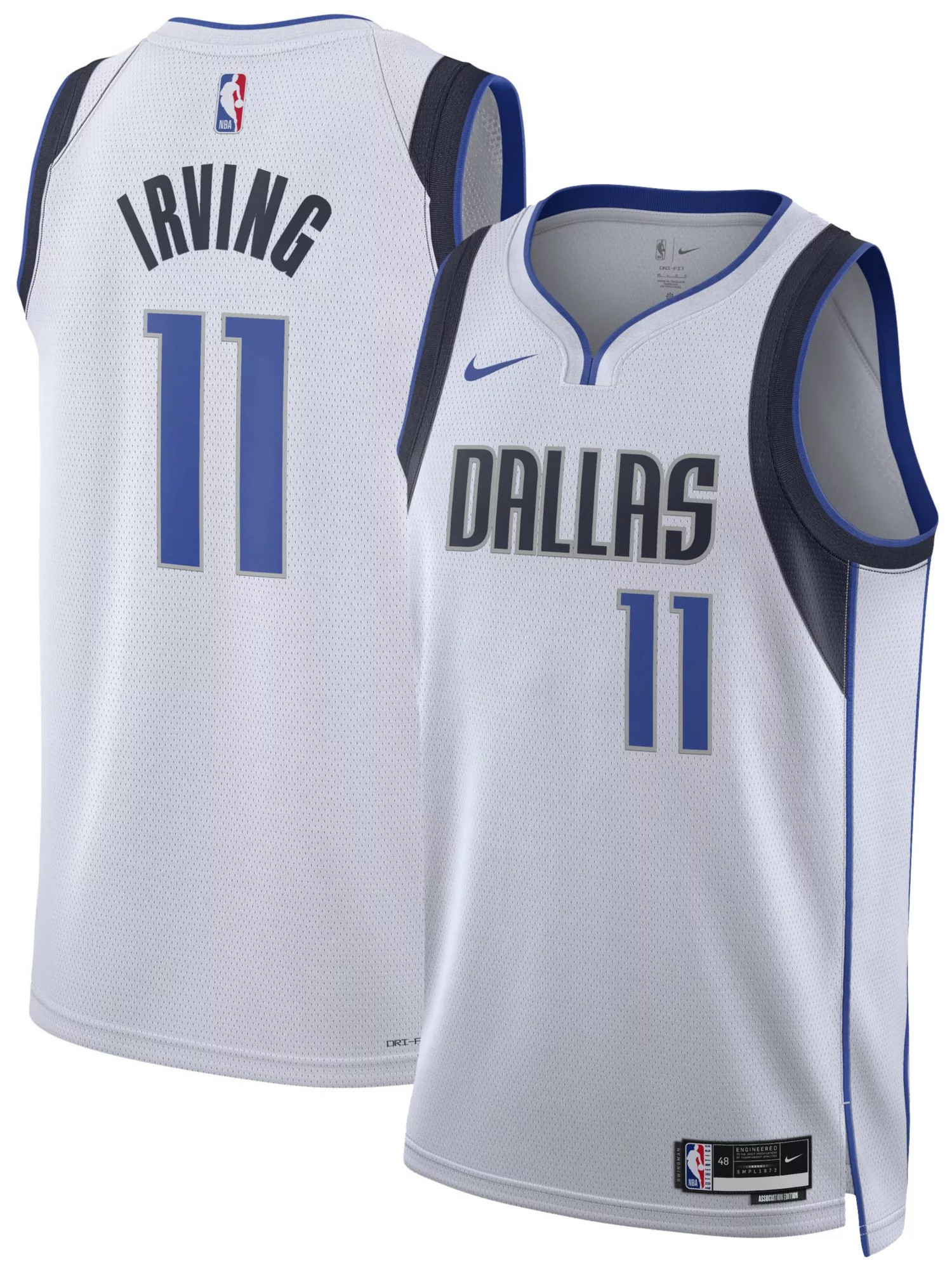 Nike Men's Dallas Mavericks Kyrie Irving #11 White Replica Association Jersey, Medium | DICK'S Sporting Goods