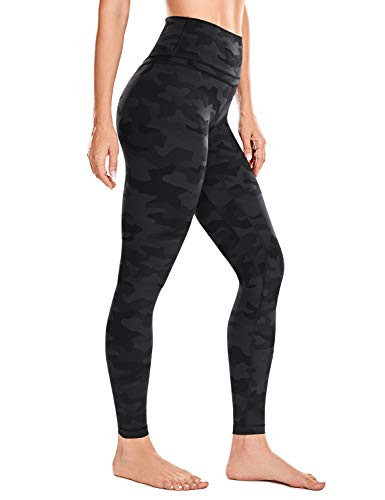 CRZ YOGA Women's Naked Feeling I Workout Leggings 28 Inches - High Waisted Full-Length Yoga Pants Dark Grey Camouflage Medium | Amazon (US)