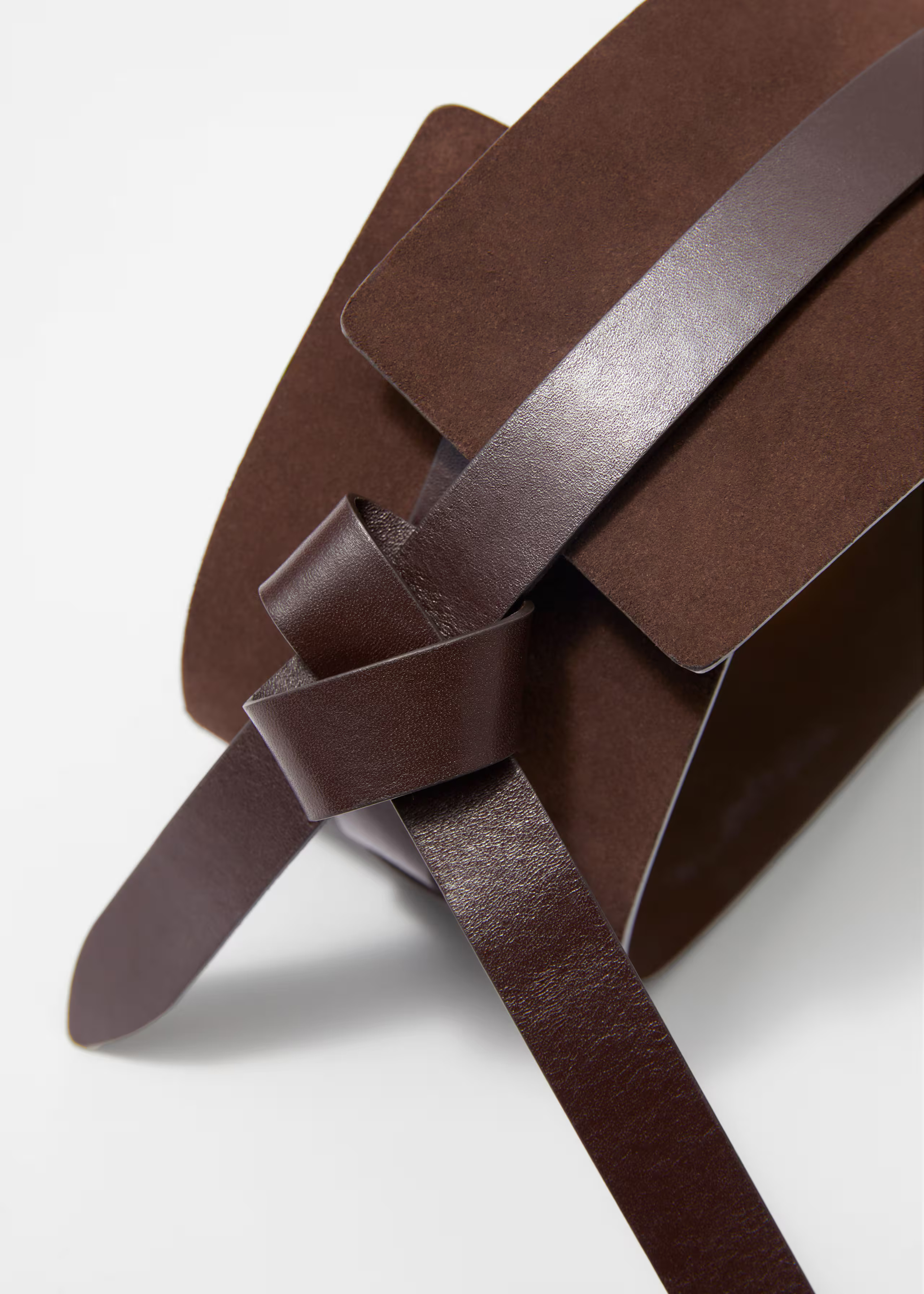 Leather-Trimmed Suede Waist Belt | & Other Stories UK
