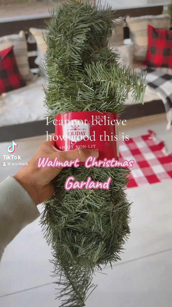 Christmas garland, front porch Christmas decor , Christmas decor 

#LTKSeasonal #LTKhome #LTKHoliday