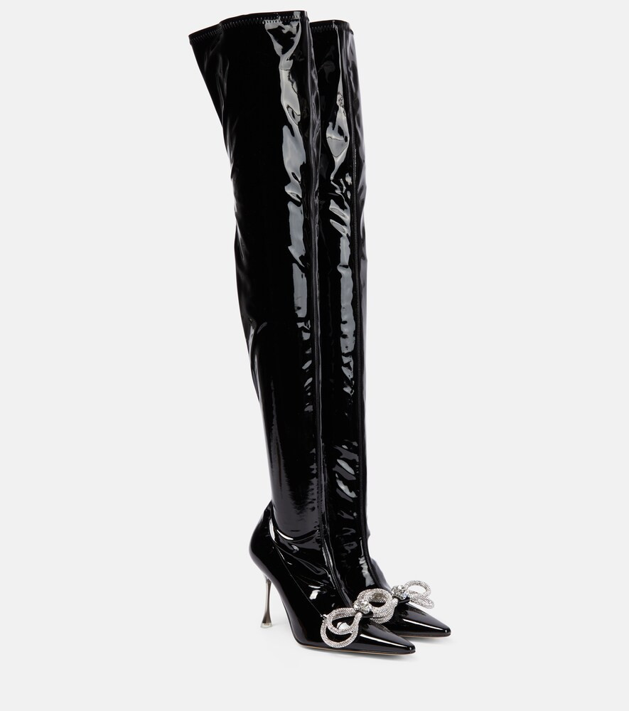 Double Bow embellished over-the-knee boots | Mytheresa (US/CA)