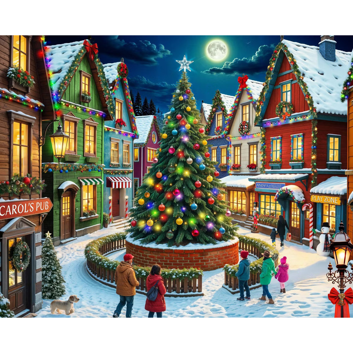 Springbok Merry Town Square 1000pc Jigsaw Puzzle | Target