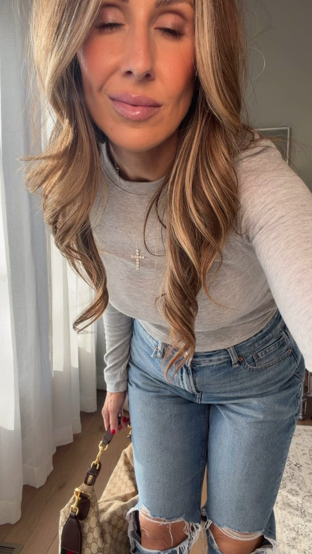 Size 8 mom jeans  

#LTKOver40 #LTKootd #LTKMidsize