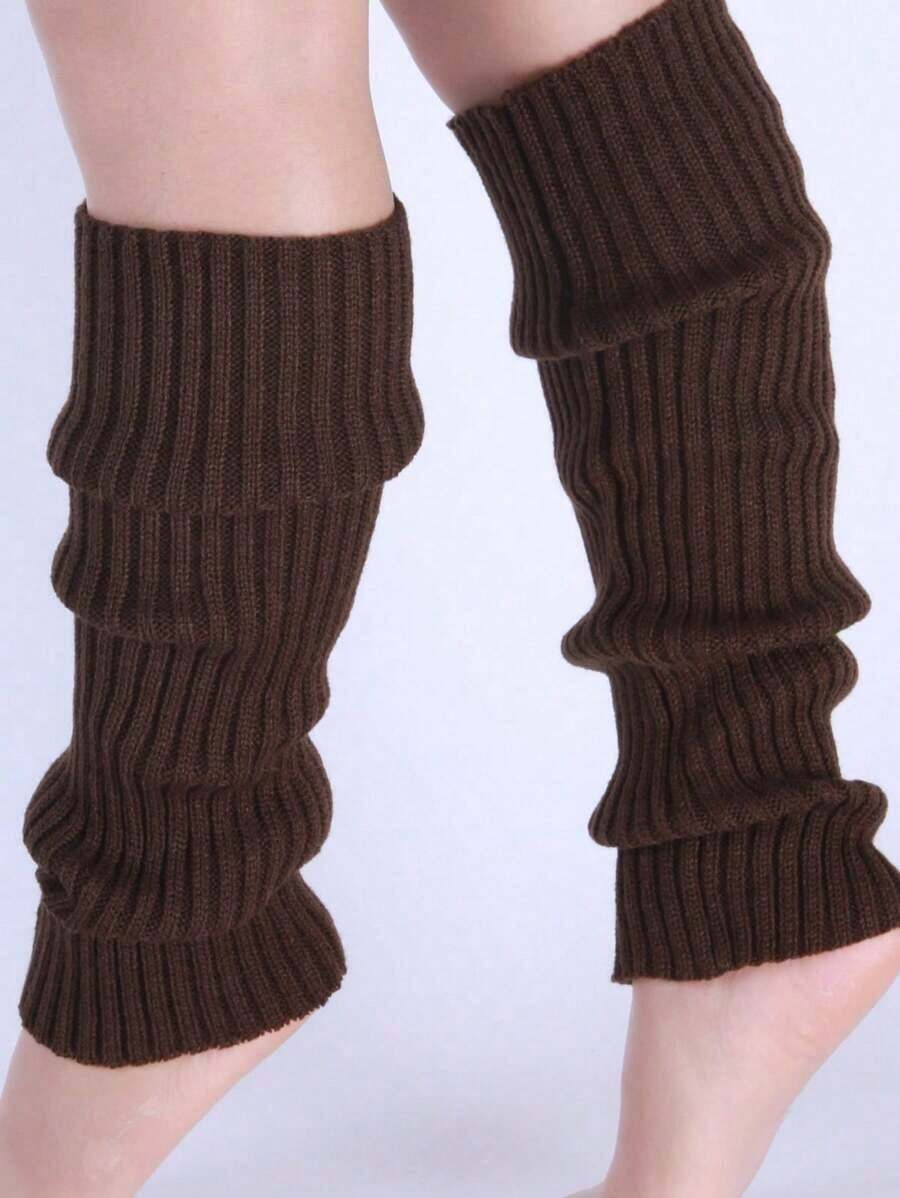 1 Pair Of Knitted Knitted Leg Warmers Suitable For Daily Wear In Autumn And Winter | SHEIN