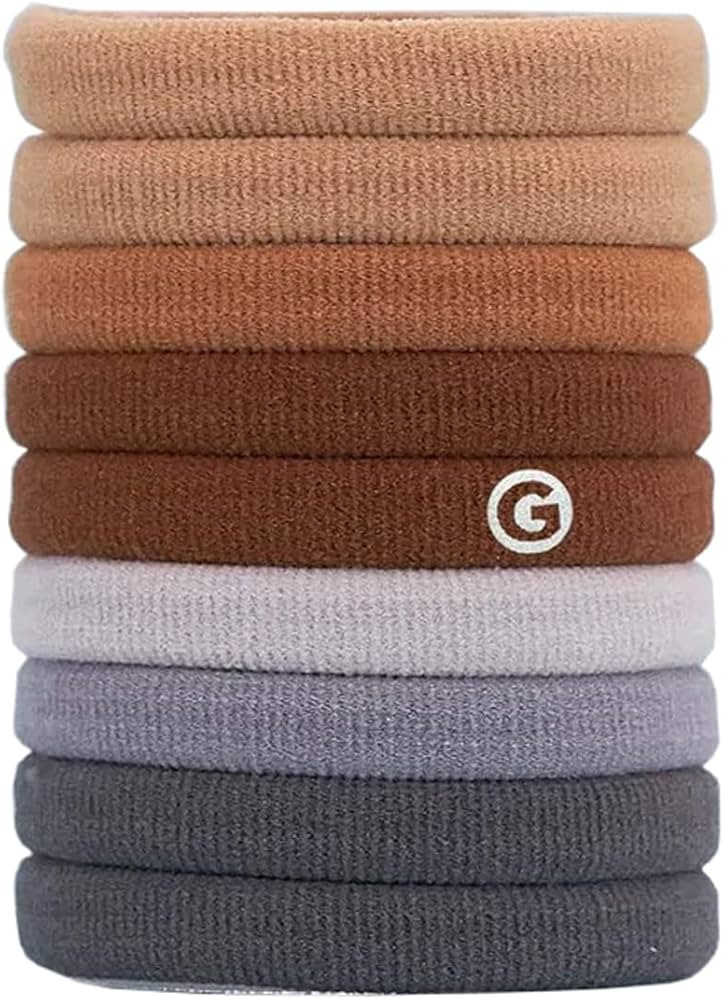 Gimme Beauty - Any Fit No Damage Hair Ties - Neutrals - Seamless Microfiber Elastics - Hair Acces... | Amazon (US)