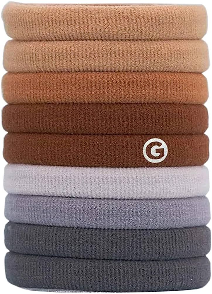 Gimme Beauty - Any Fit No Damage Hair Ties - Neutrals - Seamless Microfiber Elastics - Hair Acces... | Amazon (US)