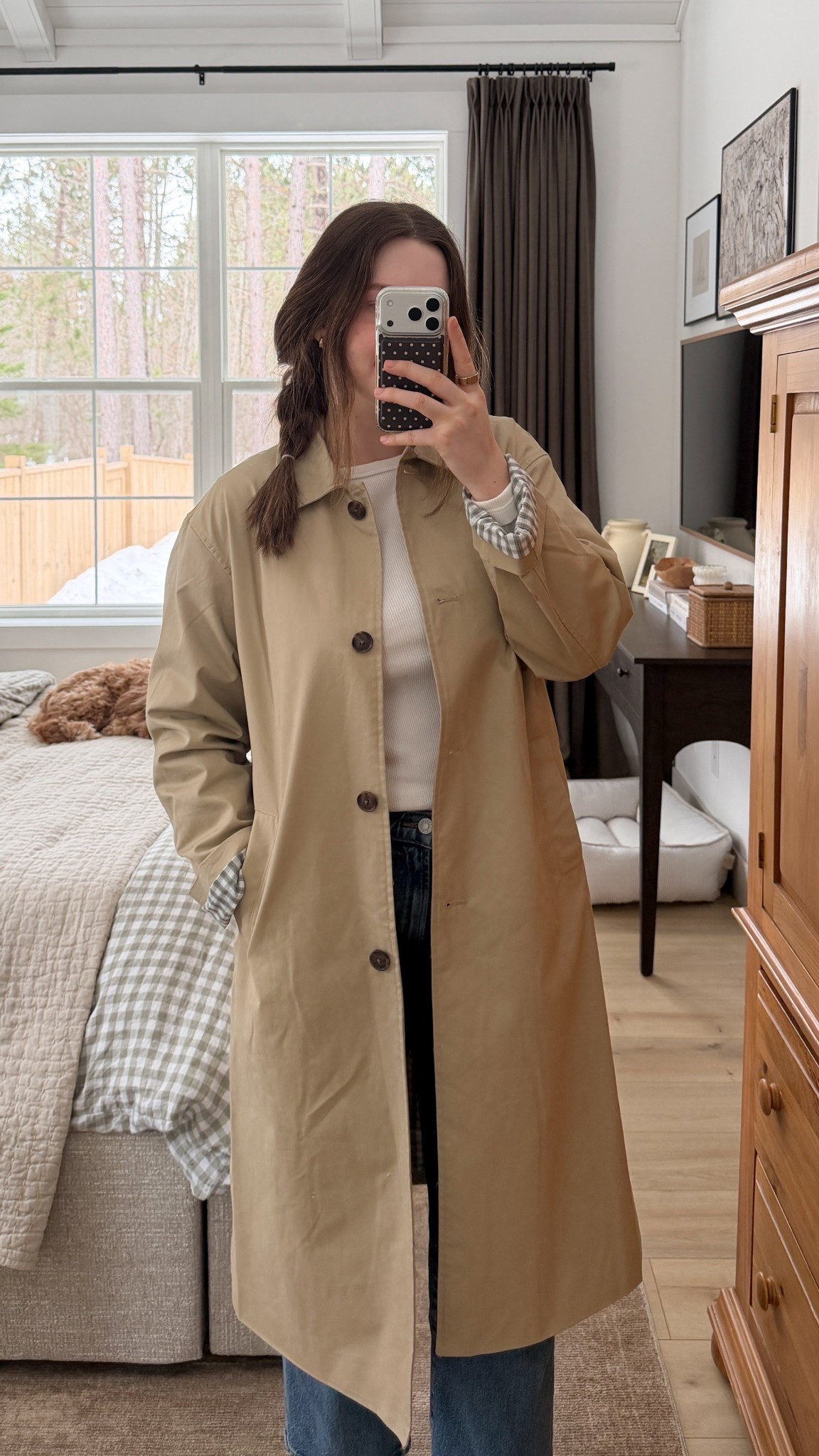 Loving this target trench for spring! I got an XS! It def runs big 

#LTKSeasonal #LTKWorkwear #LTKHome