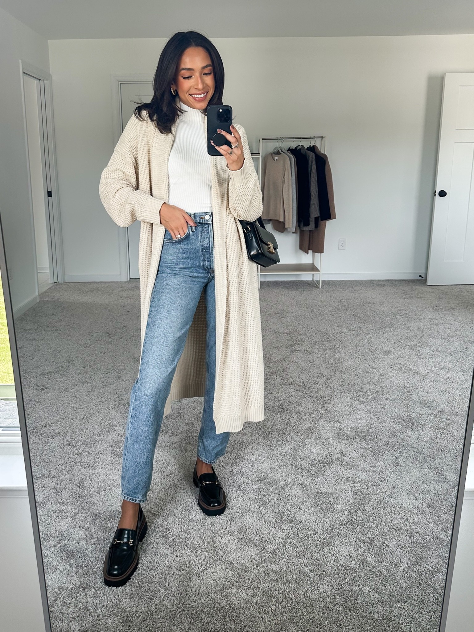 Casual fall outfit with loafers 🤍 code NENA20 to save on Petal & Pup! Size 2 in cardigan, TTS. Size XS in mock neck tank 







Neutral outfit
Comfy casual outfit
Loafers outfit
Cardigan outfit

#LTKunder100 #LTKstyletip #LTKunder50