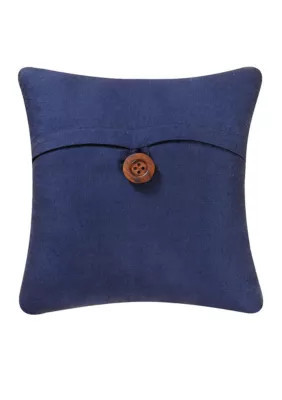 C&F Home Envelope Throw Pillow, Navy Blue, 18 x 18 | Belk