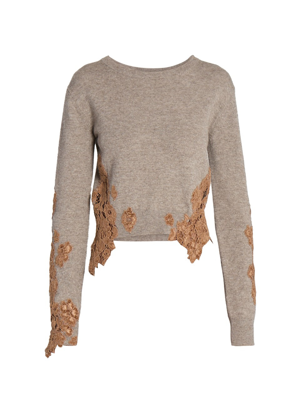 Women's Kivia Lace Inset Sweater - Beige - Size XS | Saks Fifth Avenue