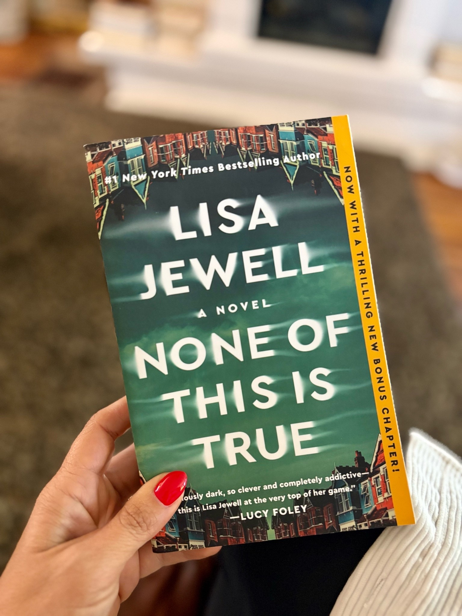 My new read! I was a big fan of this author in another book I read, so I’m hoping the same applies to this! Have you read it?

#LTKdayinmylife #LTKstorytime #LTKHome
