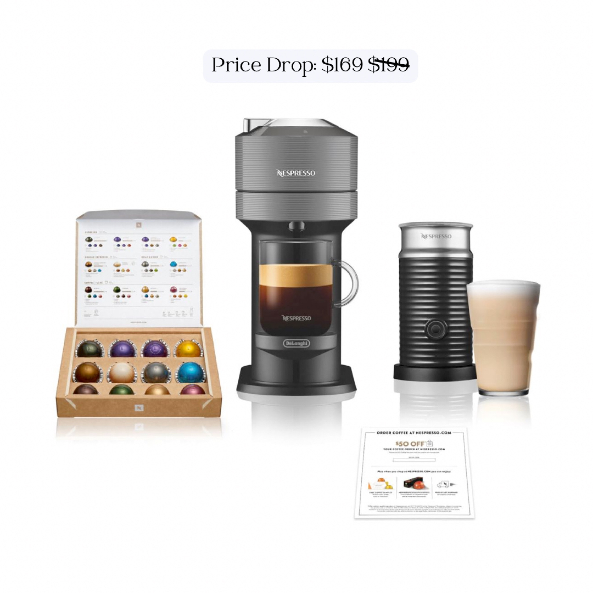Nespresso + milk frother & pods sale! 

#LTKsalealert #LTKhome #LTKGiftGuide