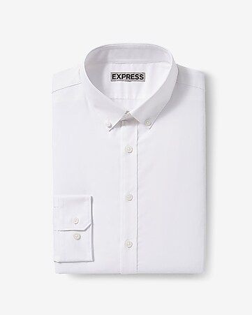 extra slim button-down wrinkle-resistant performance dress shirt | Express