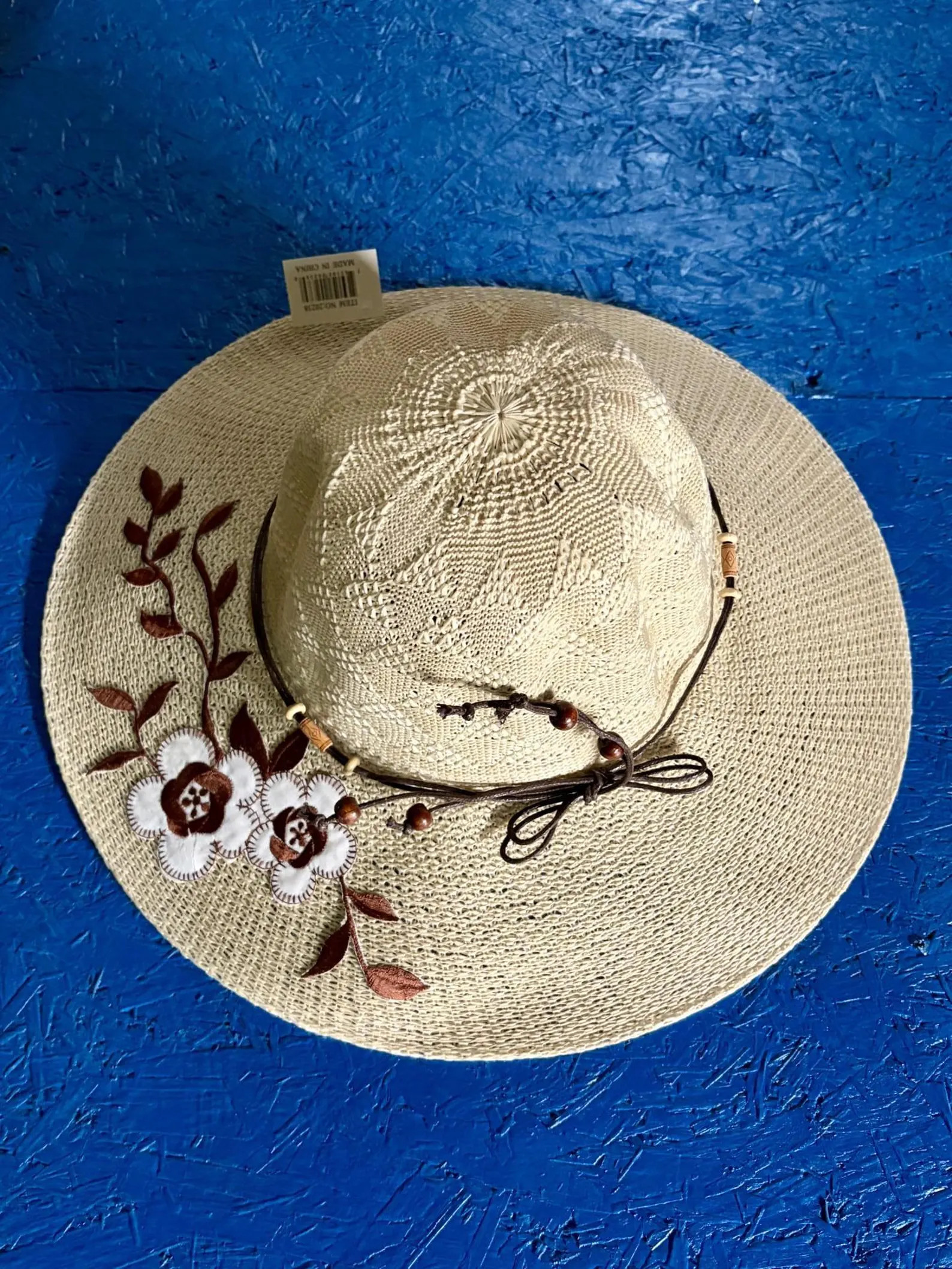 Chic Embroidered Straw Hat | Etsy (Global)