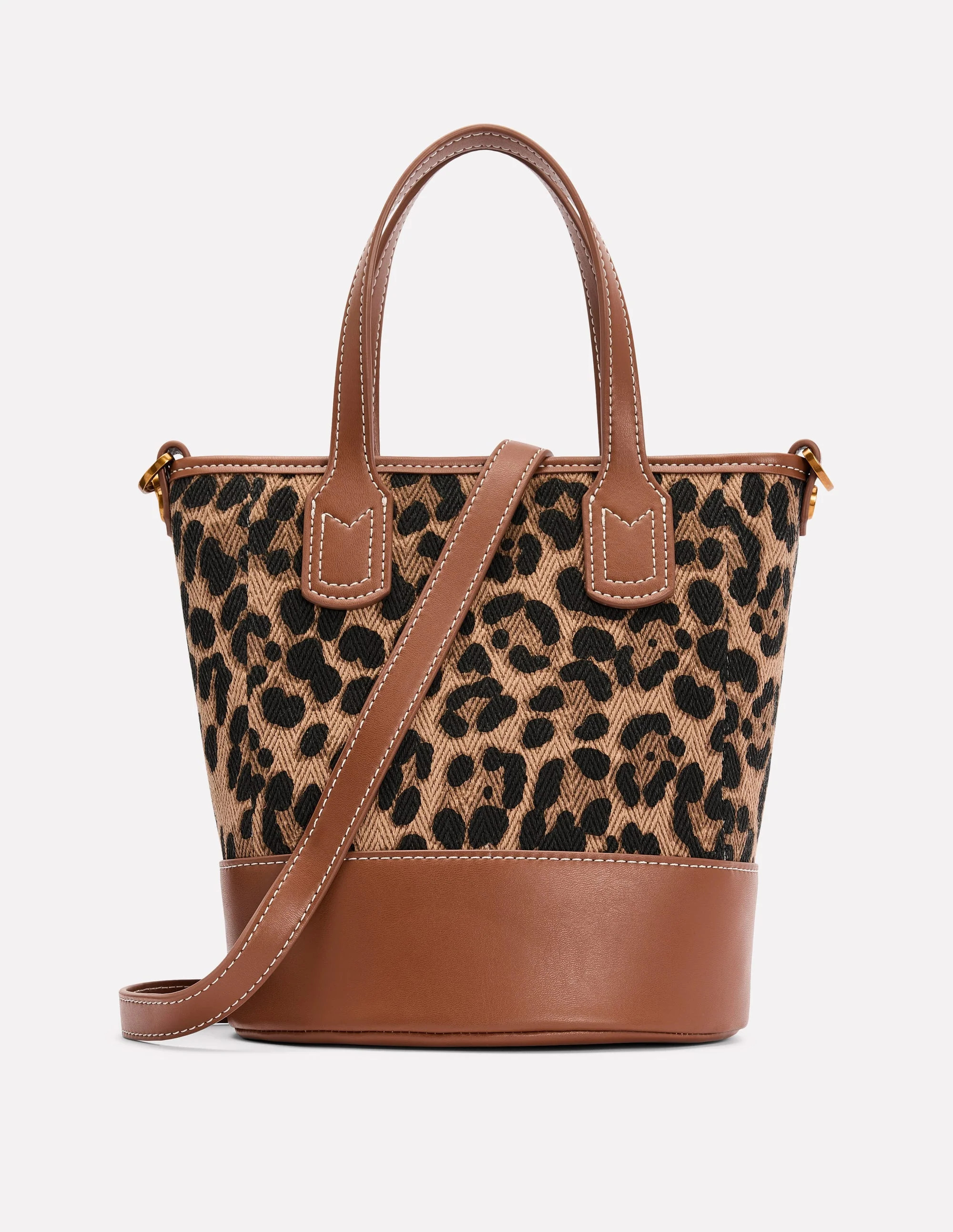 Canvas Mini Bucket BagLeopard Women Boden | Boden (US)