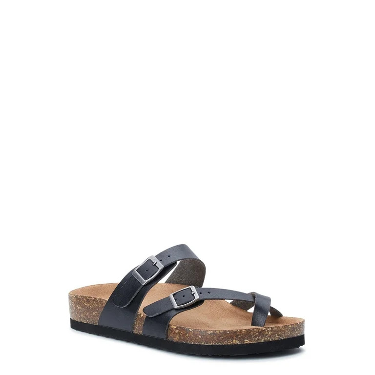 Time and Tru Women's Footbed Thong Sandals | Walmart (US)