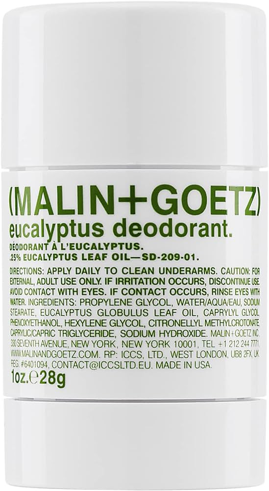Malin + Goetz Deodorant - Men & Women's Stick Deodorant, Scented Deodorant for All Skin Types, Na... | Amazon (US)