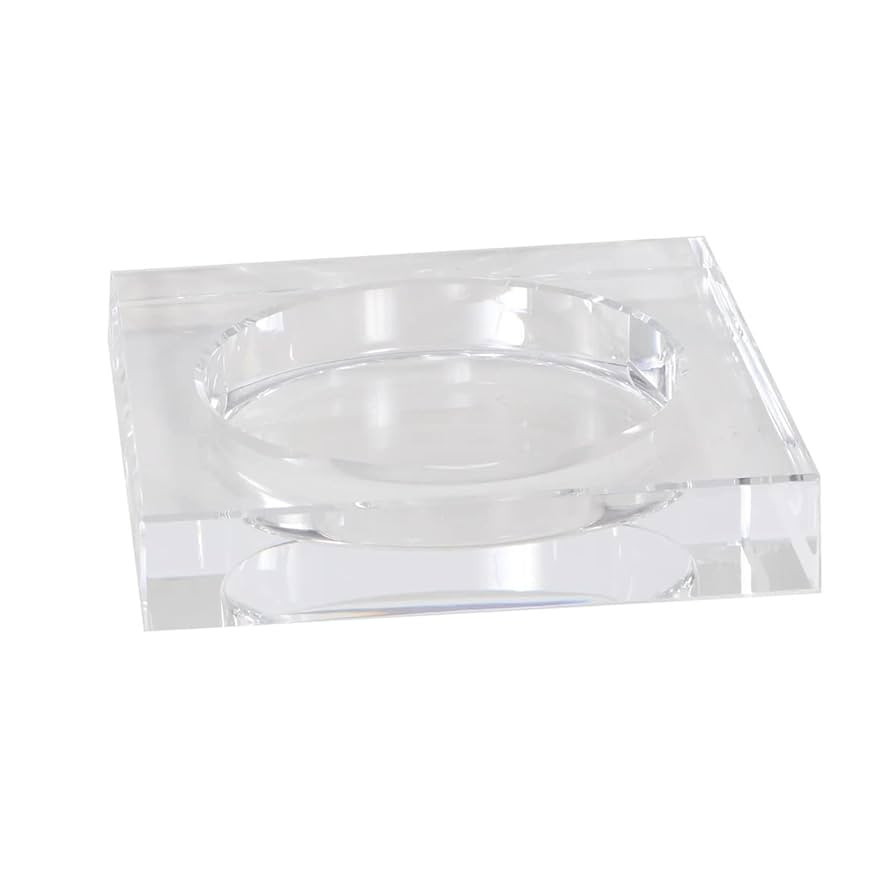 Crystal Candle Dish — by Alice Lane Home Collection — Size Small — Clear K9 Crystal Design ... | Amazon (US)