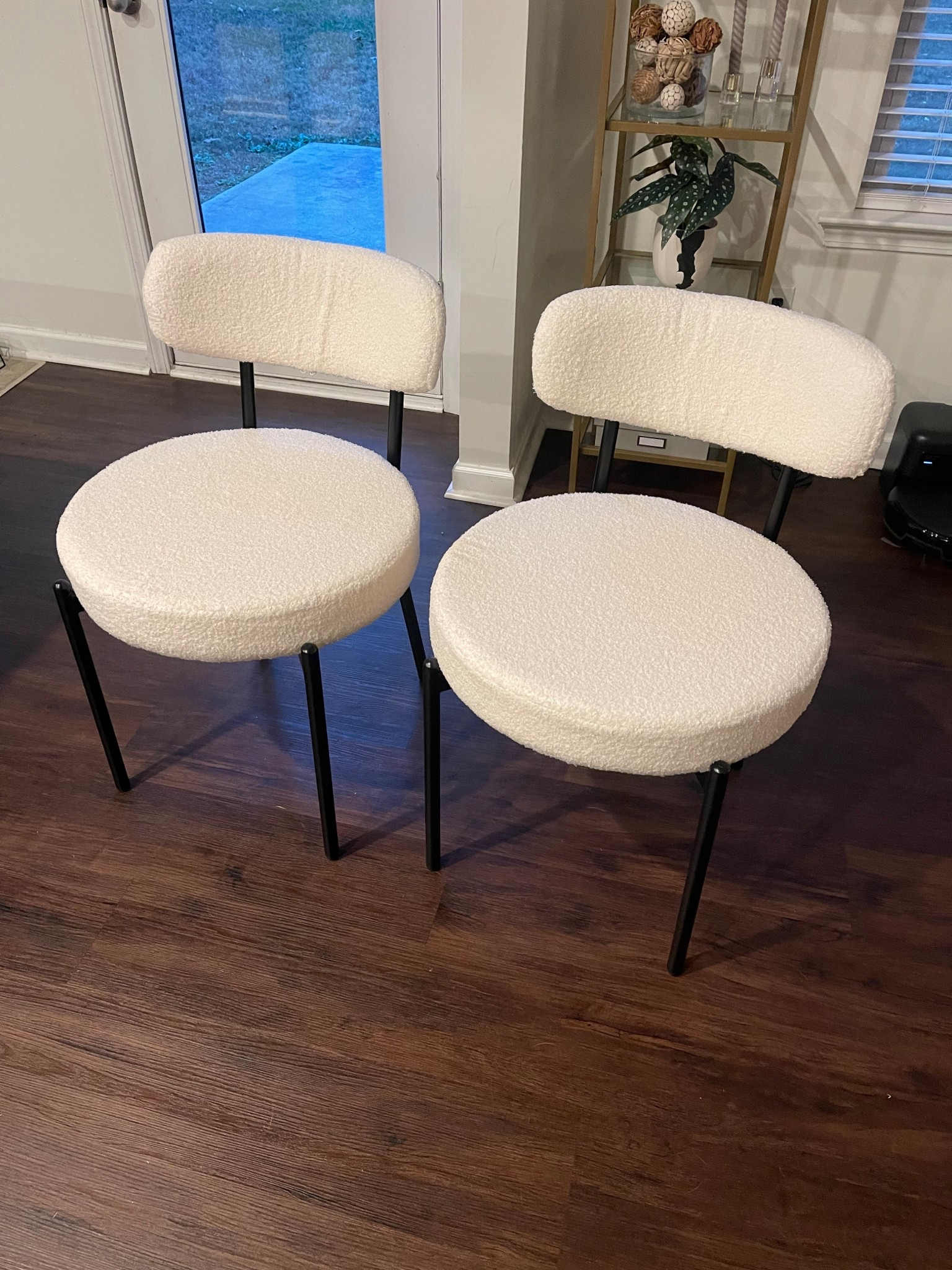 The cutest dining room chairs. Easy to put together and affordable. Comes in a pack of 2. 

#LTKFindsUnder100 #LTKHoliday #LTKHome