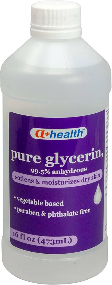 A+Health Pure Glycerin, 16 Fl Ounces, Softens and Moisturizes Dry Skin, Vegetable Based, Paraben,... | Amazon (US)