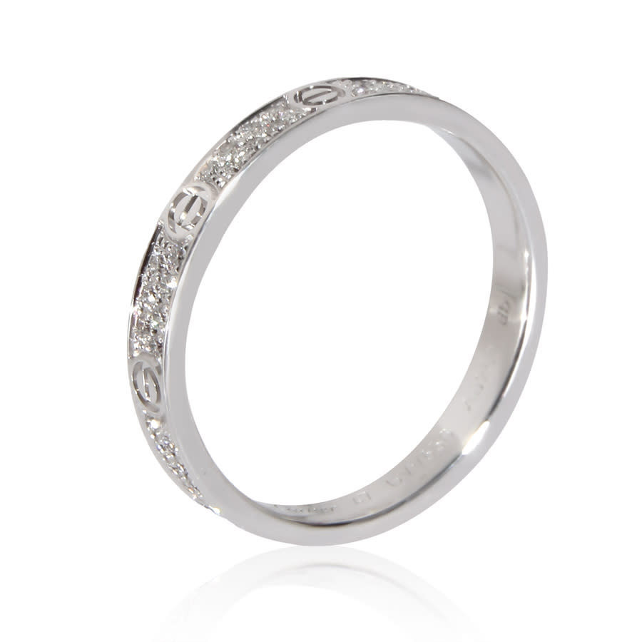 Pre-Owned Cartier Love Diamond Wedding Band in 18k White Gold 0.19 CTW | Jomashop.com & JomaDeals.com