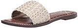 Sam Edelman Women's Geraldine Flat Sandal, Modern Ivory, 8.5 | Amazon (US)