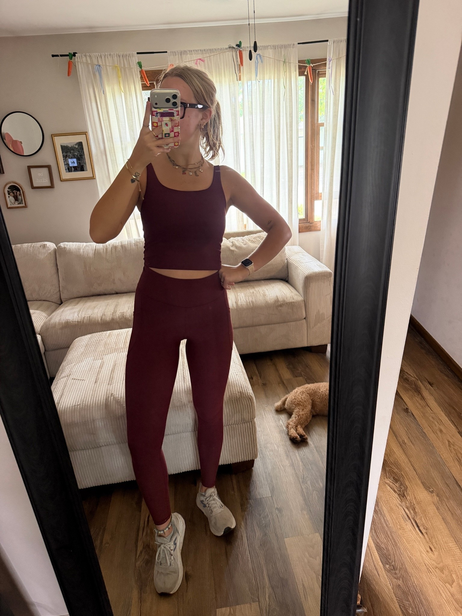Friday’s Old Navy workout set—09.25.26🦵🏼🏃‍♀️💨

Leggings have pockets & they don’t move when running long distances–THE BEST!! 🤗

Medium in Old Navy tank top
Small Tall in Old Navy leggings
9 in New Balance running shoes from @DSW 
🧦 socks are the best Bombas dupes from Amazon

Old Navy activewear, Old Navy finds, Old Navy style, Old Navy fashion, Old Navy leggings, Old Navy tank tops, fall running outfits, maroon leggings, maroon tank tops, powersoft finds, New Balance shoes, New Balance style, white running shoes, Old Navy socks

#LTKootd #LTKfitnessgoals #LTKActive