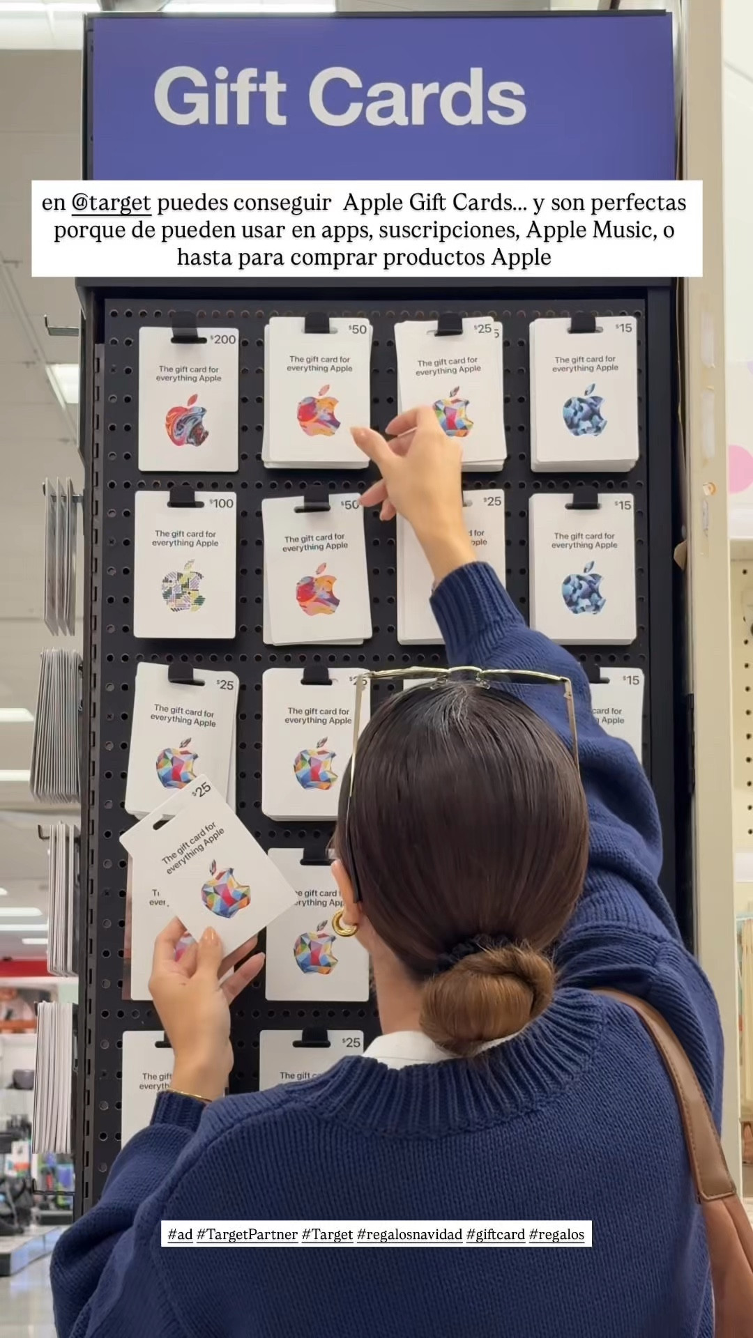  #ad El regalo que nunca falla 🎁 Apple Gift Card: úsala para música, apps, juegos, suscripciones o hasta AirPods Disponible en @Target (en tienda desde $15 hasta $200 y online hasta $500). #TargetPartner #Target #regalosnavidad #giftcard #regalos


#LTKGiftGuide #LTKSeasonal #LTKGiftGuide #LTKHoliday