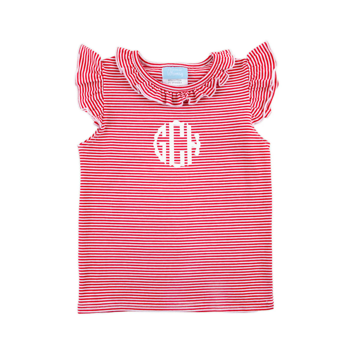 Red Stripe Ruffle Top | Classic Whimsy