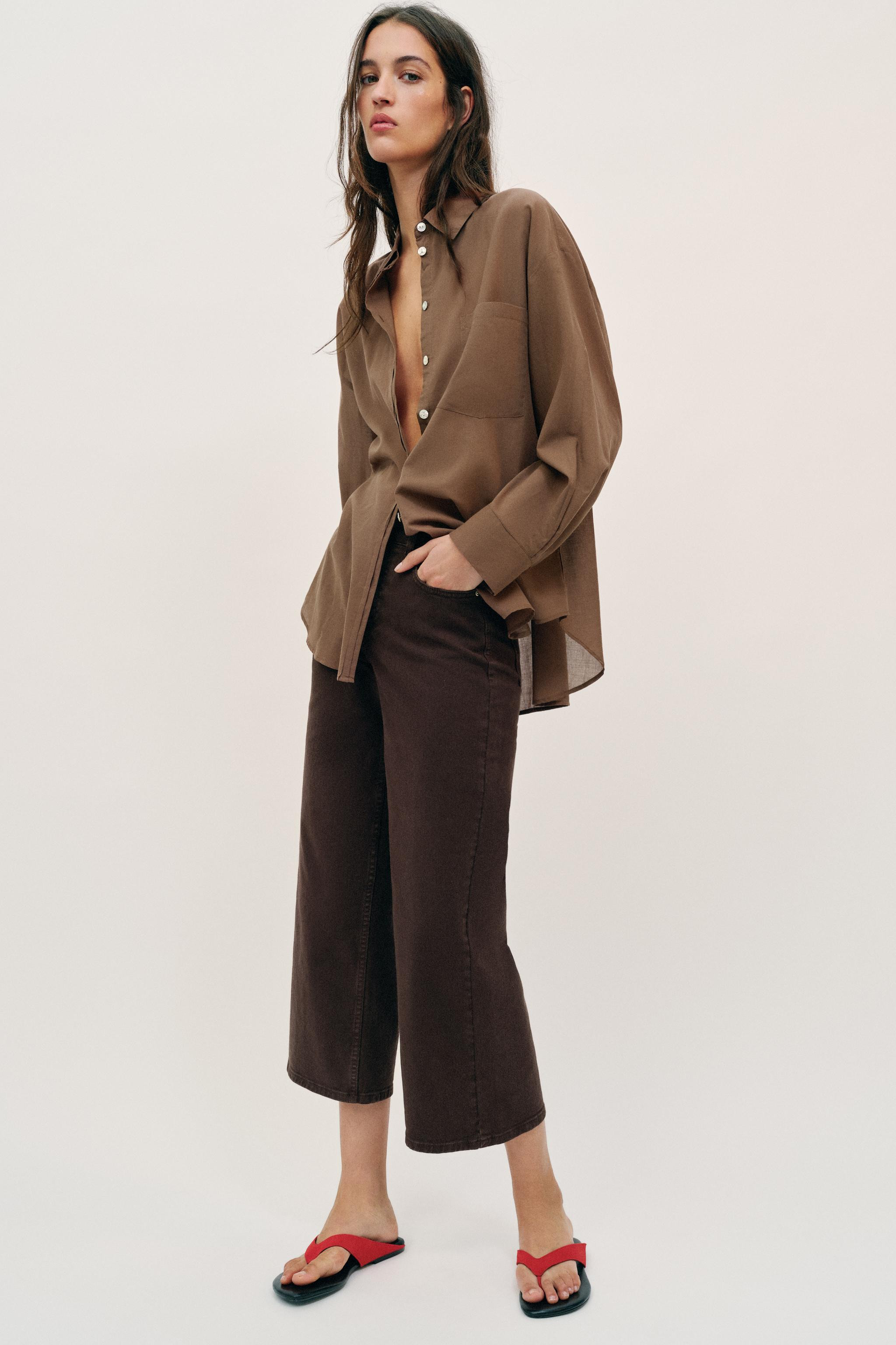 OVERSIZED COTTON SHIRT | Zara Canada