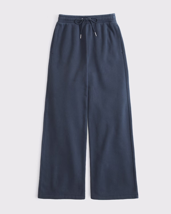 High Rise Sunday Wide Leg Sweatpant | Abercrombie & Fitch (US)