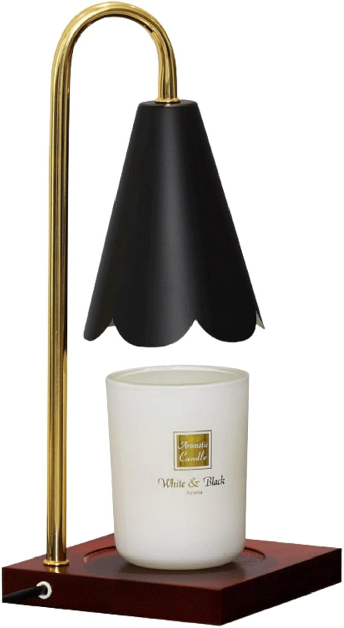 Candle Warmer Lamp Large (Black) for Scented Candles with Dimmable Switch No Flame Electric Candl... | Amazon (US)