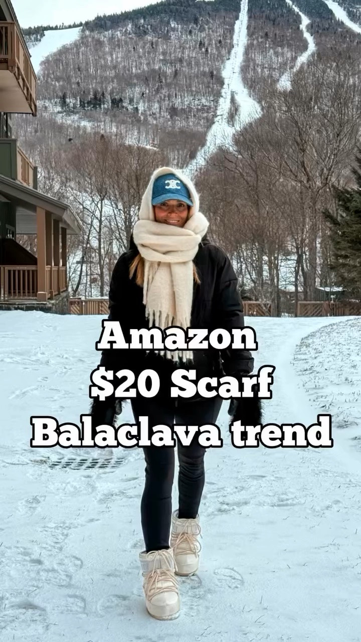 this is your sign to try the balaclava scarf trend without spending a fortune 🤍
this Amazon scarf is oversized, so warm, and gives that elevated winter look for under $20. one of my favorite affordable finds from this trip. linked on my LTK. 

I got stopped so many times asking about this scarf and no one could believe it was Amazon. Comes in a ton of colors too

#amazonfashionfinds #ltkunder20 #winterstyle