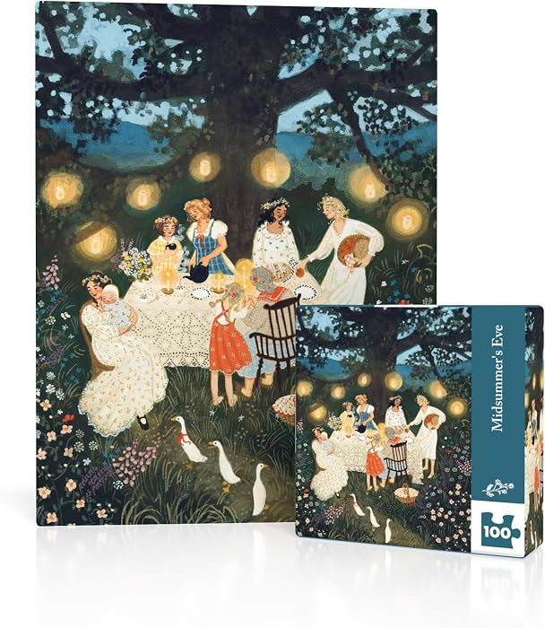 Loré Pemberton Midsummer's Eve Mini - 100 Piece Jigsaw Puzzle for Family Game Nights by Loré Pe... | Amazon (US)
