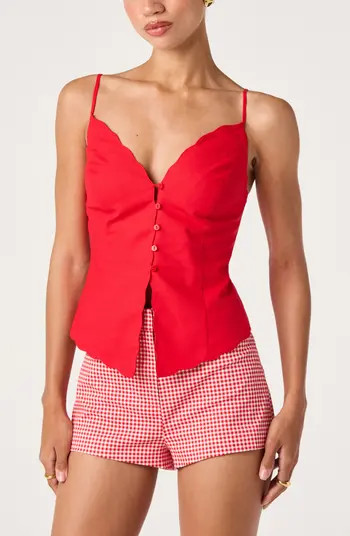 ASTR the Label Odette Scallop Hem Camisole | Nordstrom | Nordstrom
