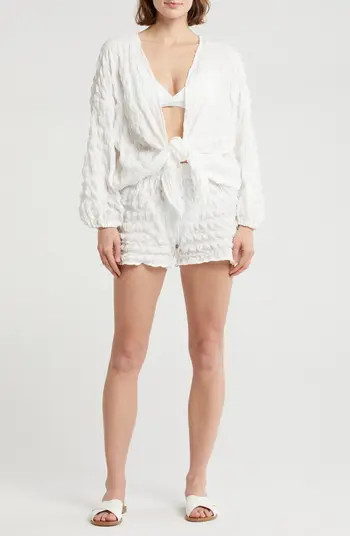 Textured Flowy Cover-Up Beach Set | Nordstrom Rack